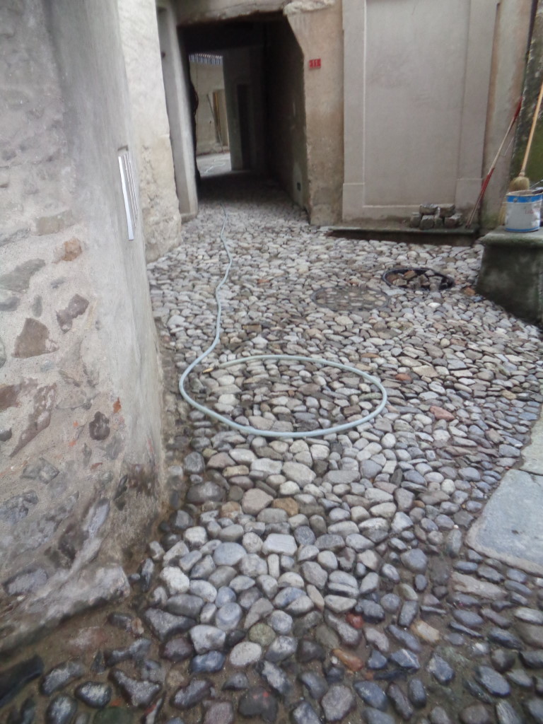 Opere per pavimentazion in ciotoli